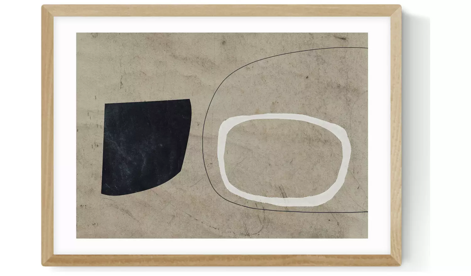 East End Prints Comfort Oak Frame Art Print - A2