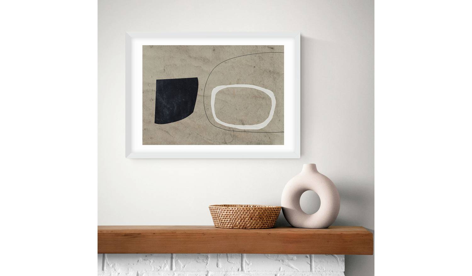 East End Prints Comfort White Frame Art Print - A2