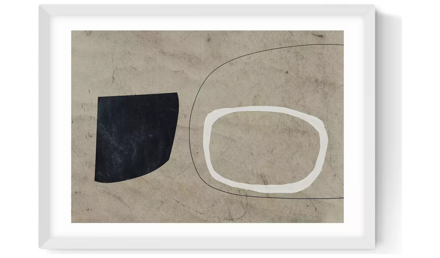 East End Prints Comfort White Frame Art Print - A2