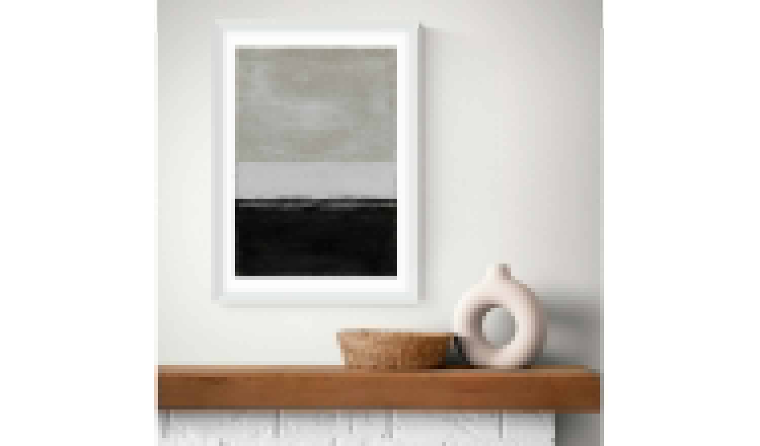 East End Prints Day White Frame Art Print - A3