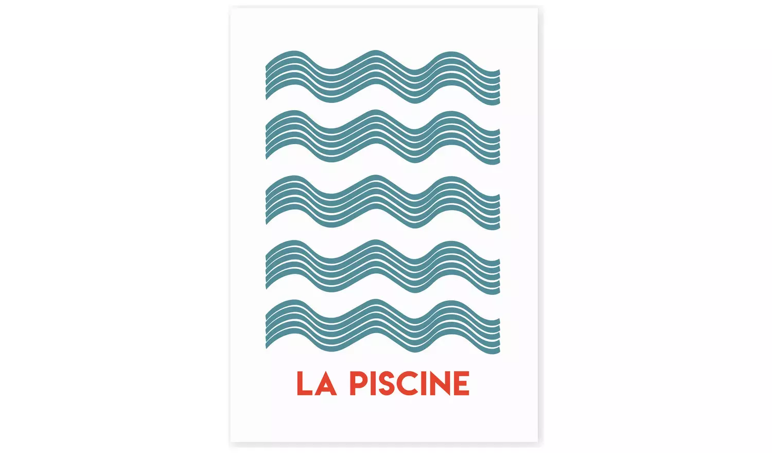 East End Prints La Piscine Art Print - A3