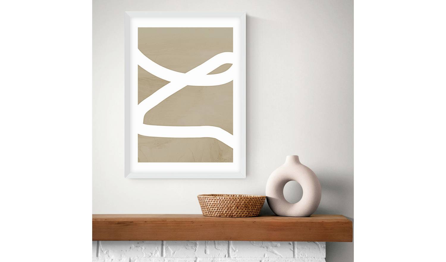 East End Prints White Frame Art Print - A2