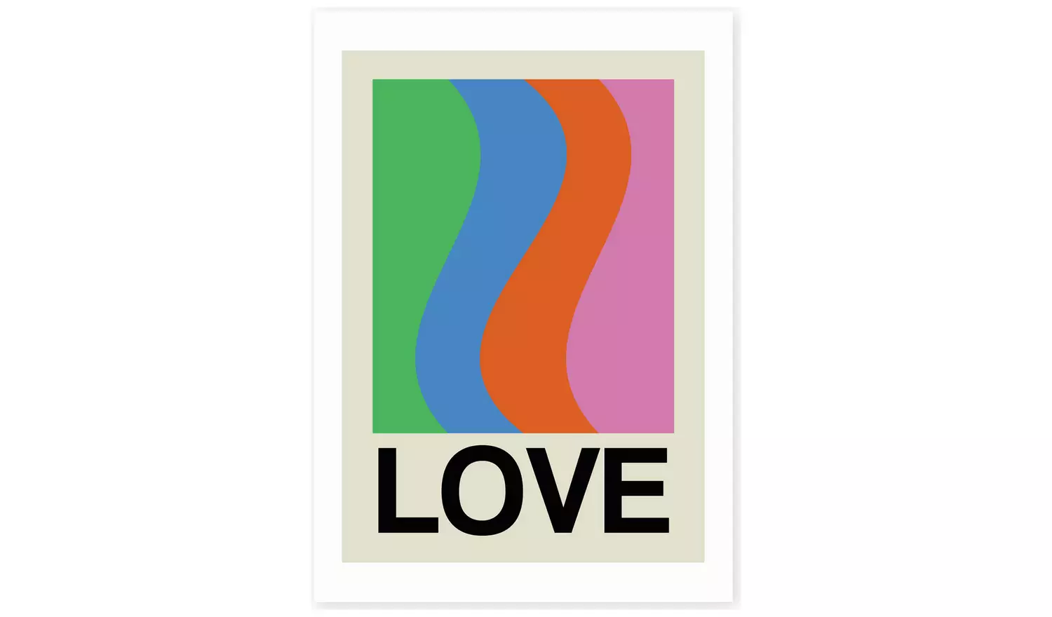 East End Prints Love Wave Gala Art Print - A2