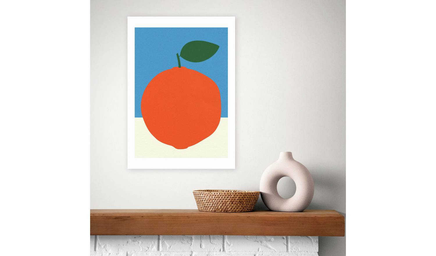 East End Prints Orange Art Print - A2