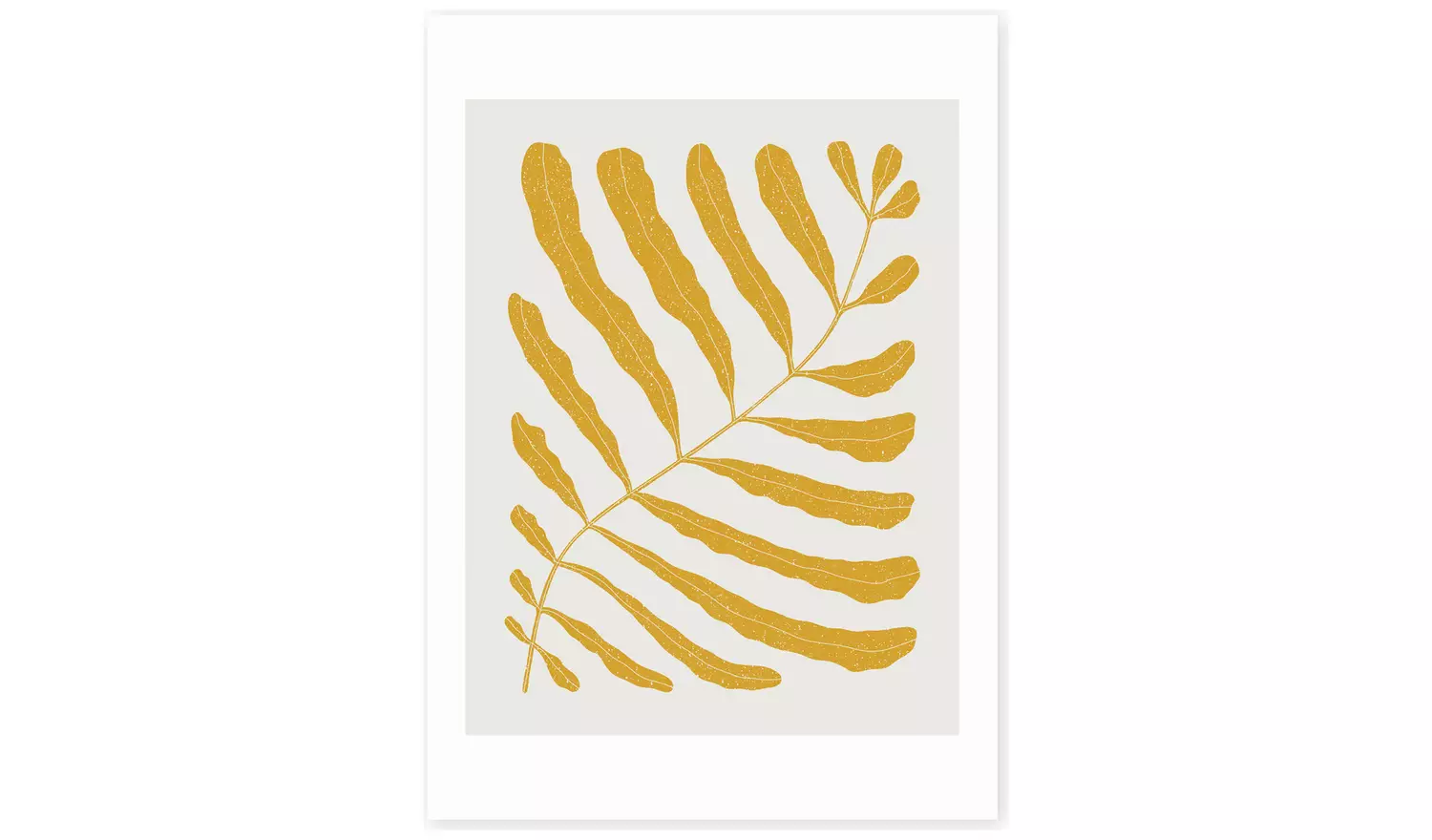 East End Prints Yellow Plant Art Print - A2