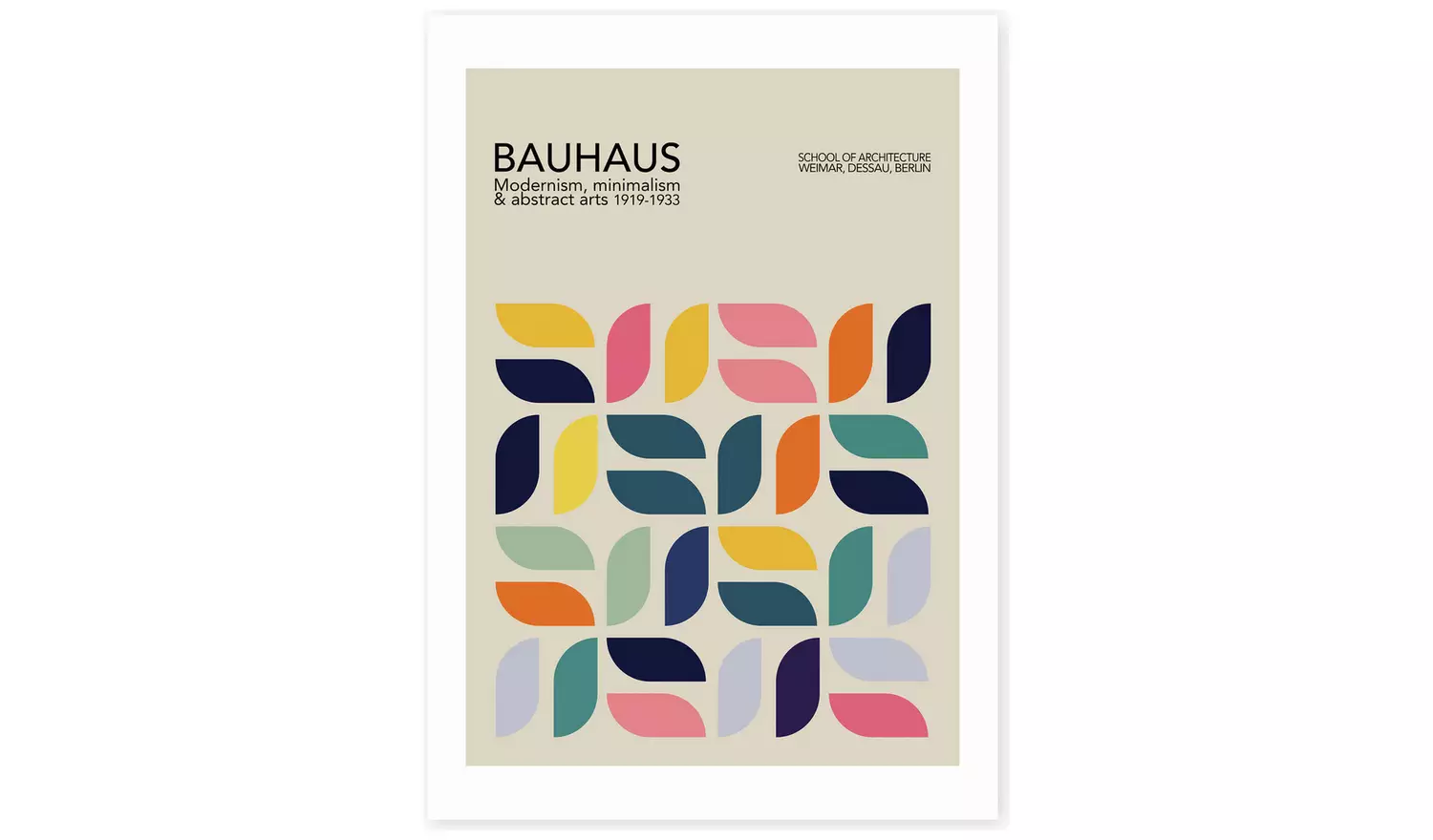 East End Prints Bauhaus Petals Art Print - A2