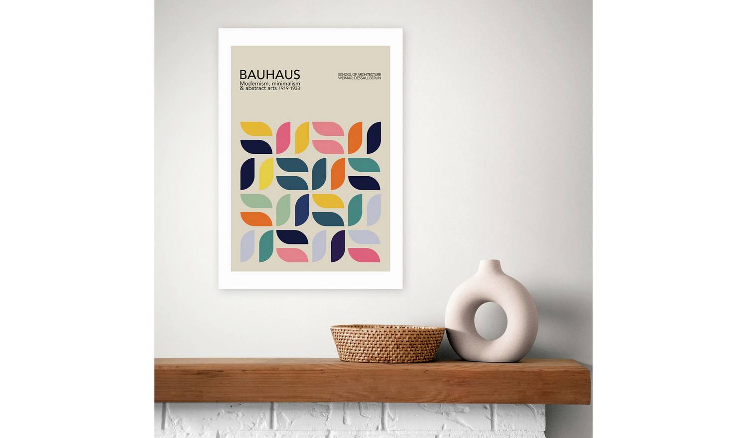 East End Prints Bauhaus Petals Art Print - A3
