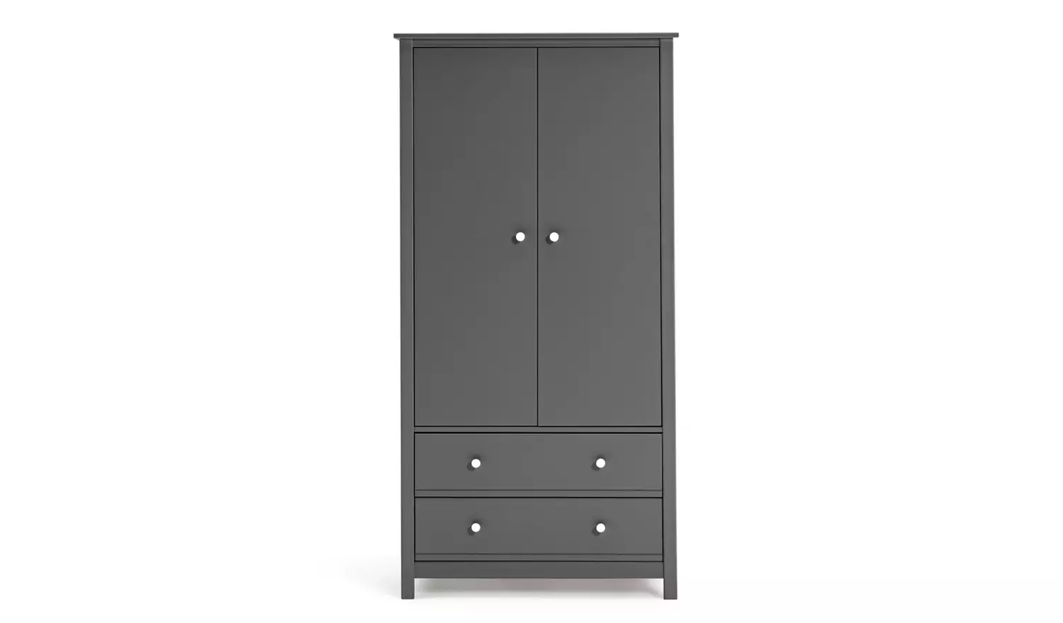 Habitat Brooklyn 3 Piece 2 Door Tall Wardrobe Set -Grey