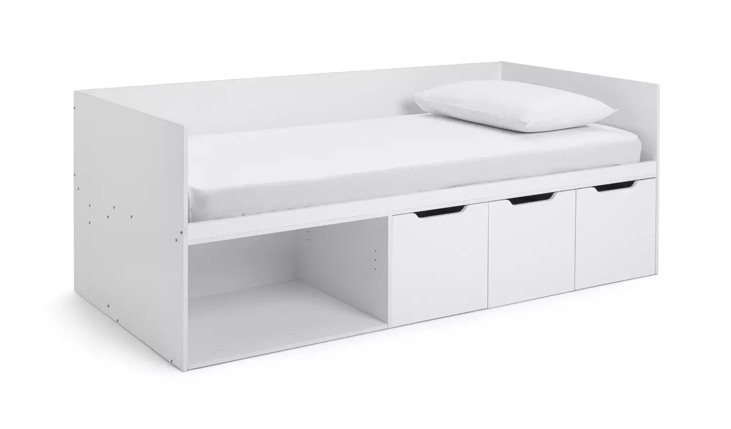 Habitat Jude Storage Cabin Bed With Mattress - White