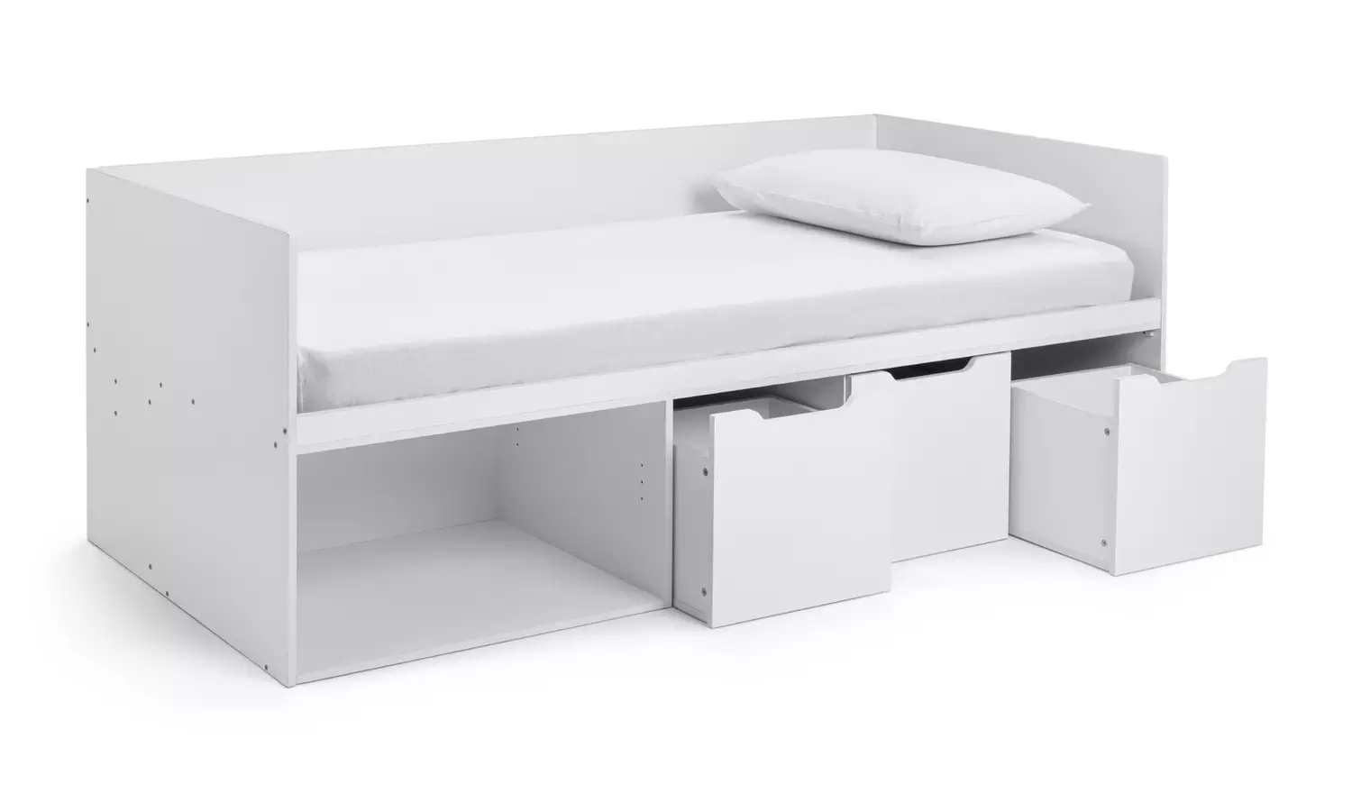 Habitat Jude Storage Cabin Bed With Mattress - White