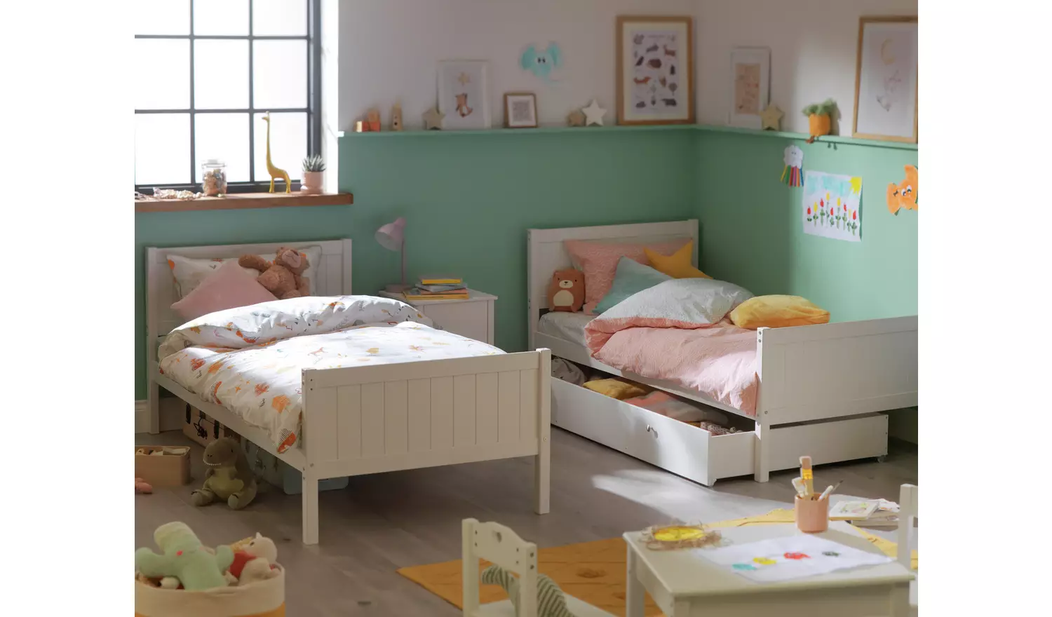 Habitat Detachable Bunk Bed with Storage - White