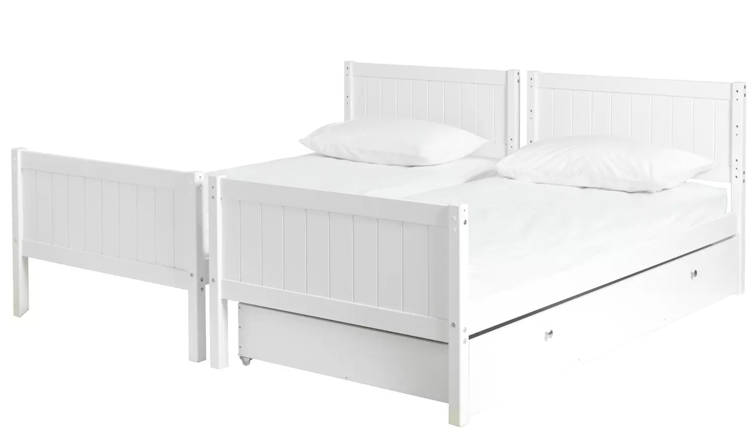 Habitat Detachable Bunk Bed with Storage - White