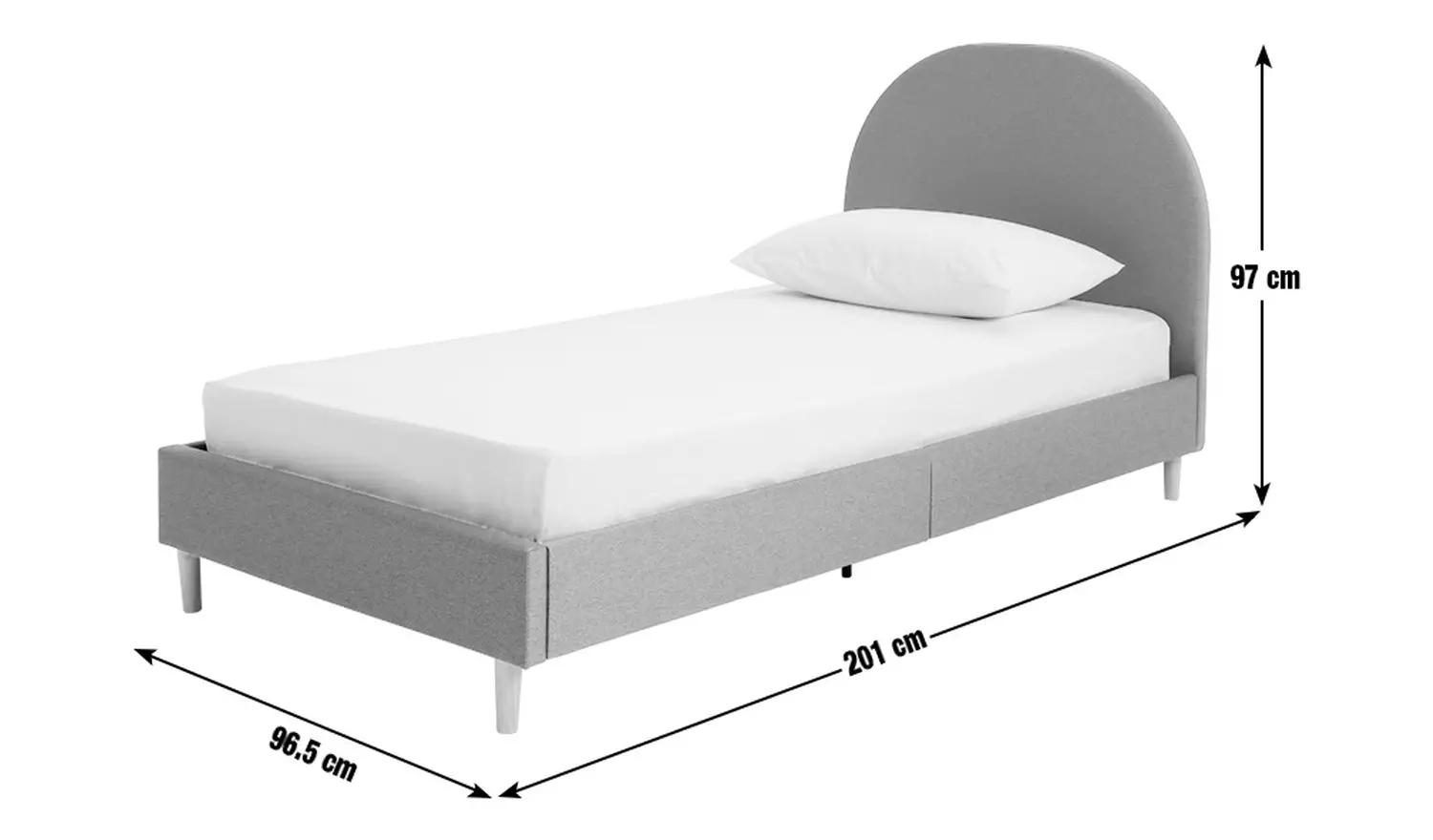 Habitat Olivia Single Bed Frame - Blue