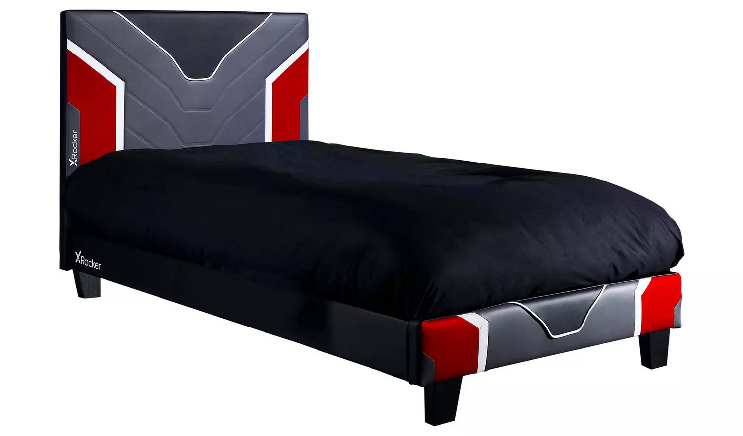 X Rocker Chromis Single Bed in a Box with Mattress - Red