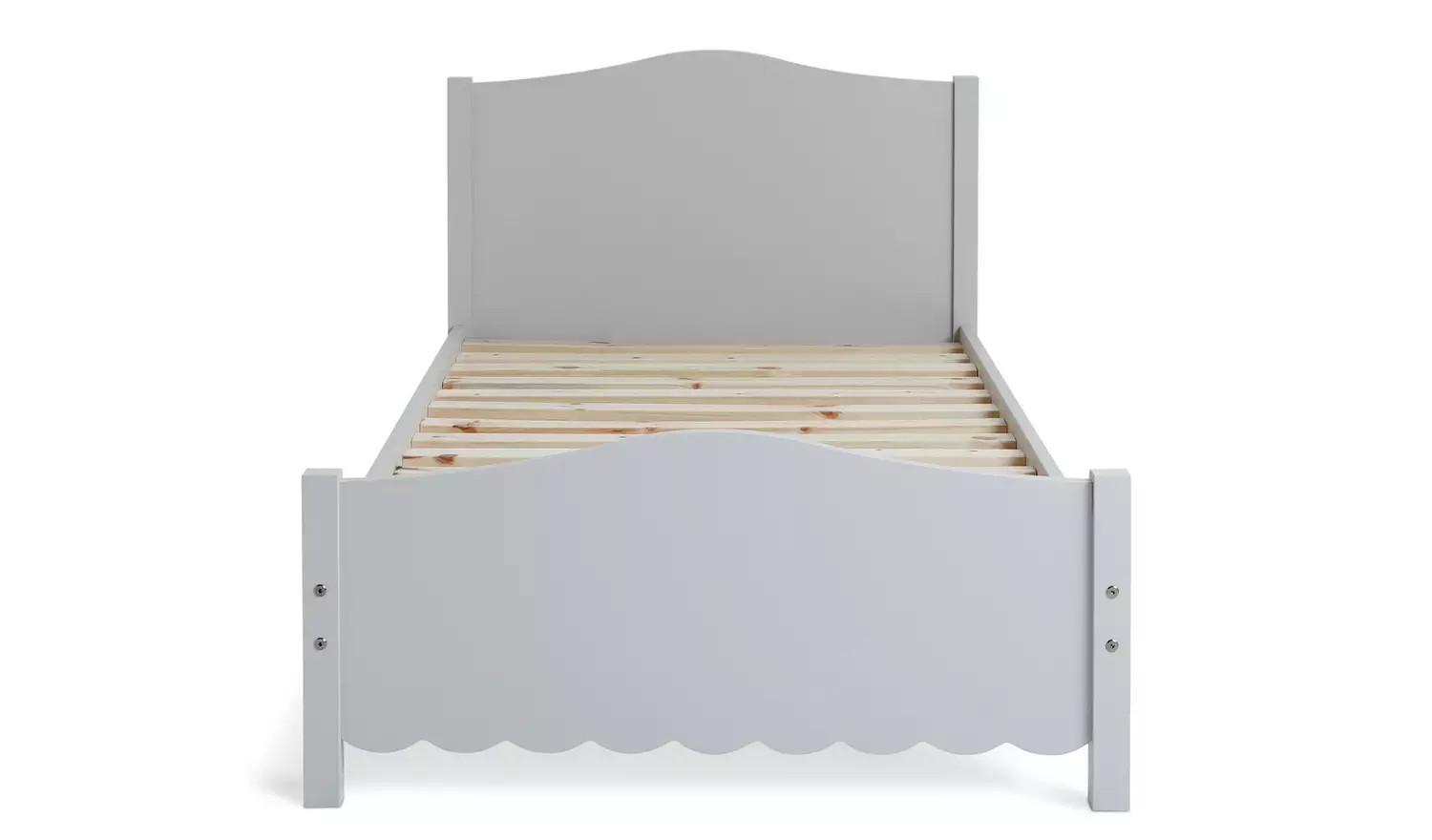 Habitat Serena Scallop Single Bed Frame – Ivory