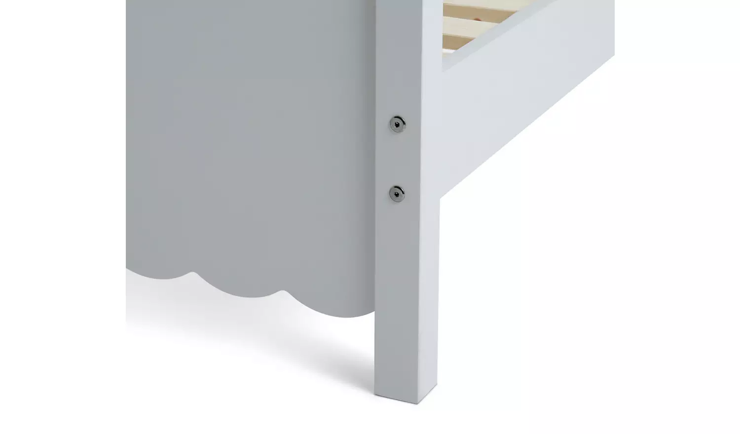 Habitat Serena Scallop Single Bed Frame – Ivory