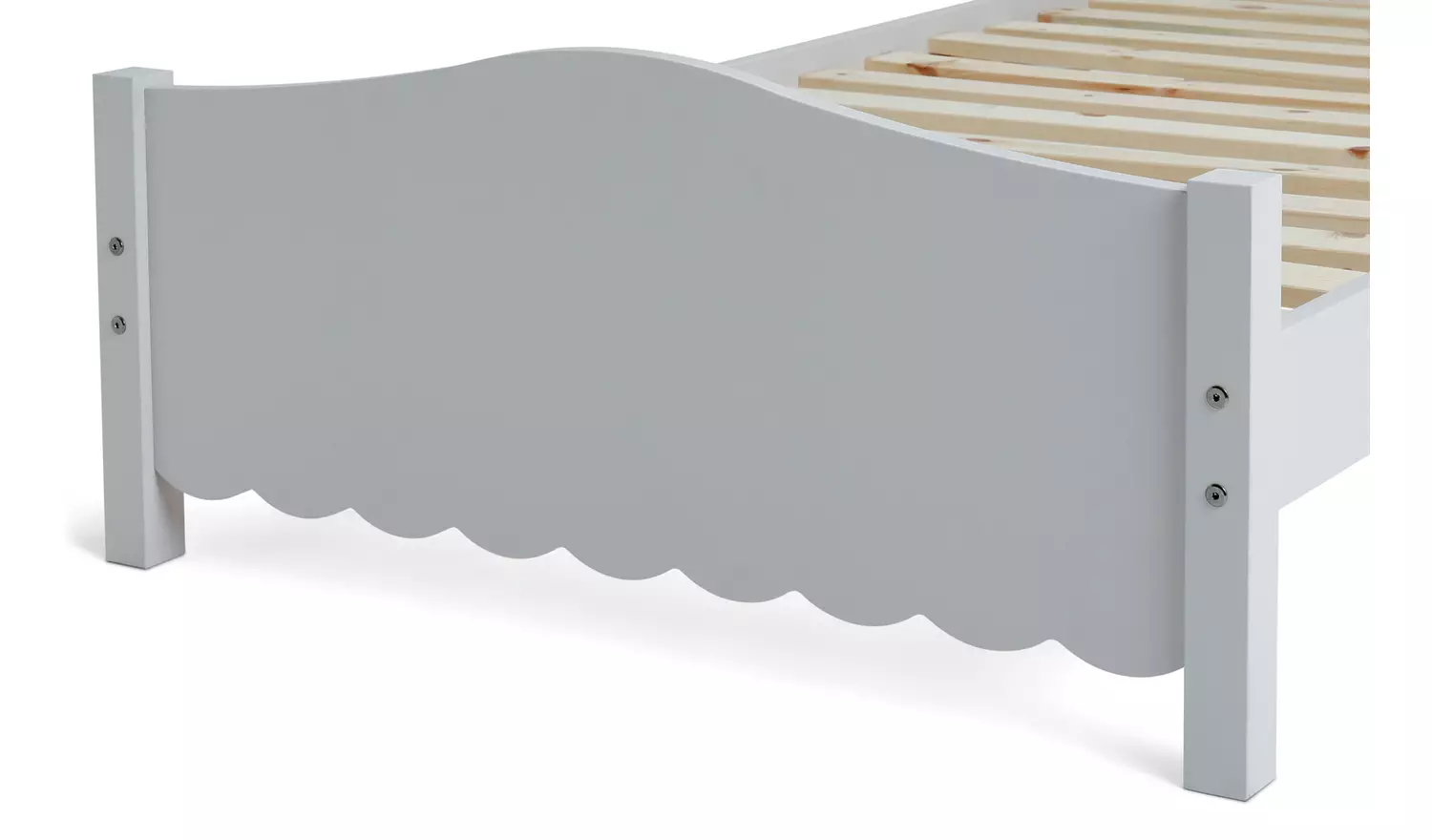 Habitat Serena Scallop Single Bed Frame – Ivory