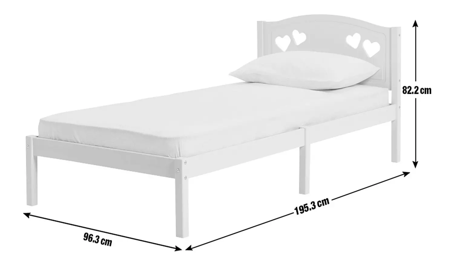 Argos Home Mia Single Bed Frame - Pink