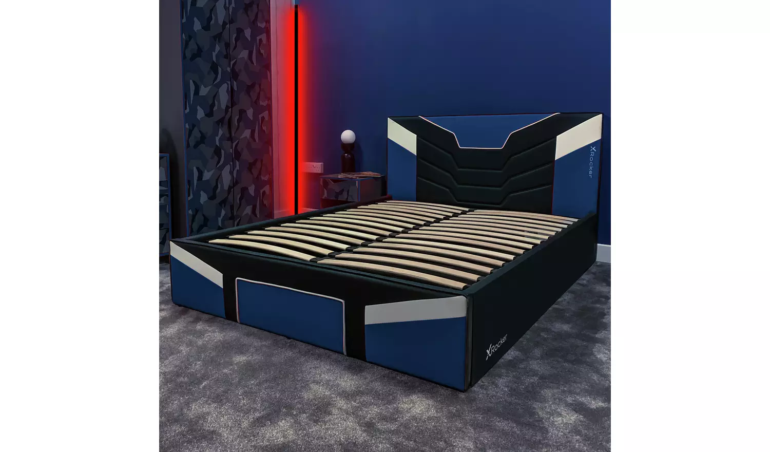 X Rocker Cerberus Gaming Bed in a Box Double - Blue