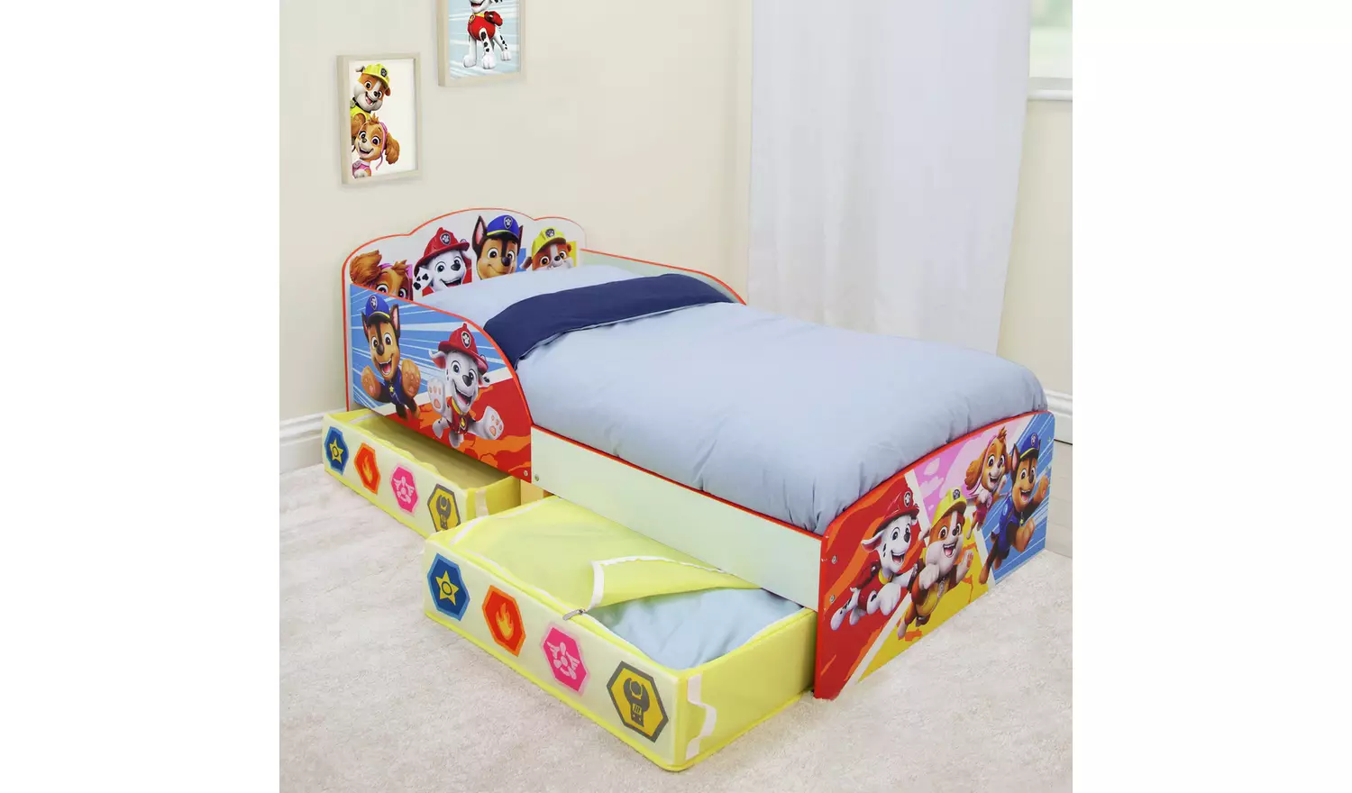 Paw Patrol Toddler Bed with Drawer