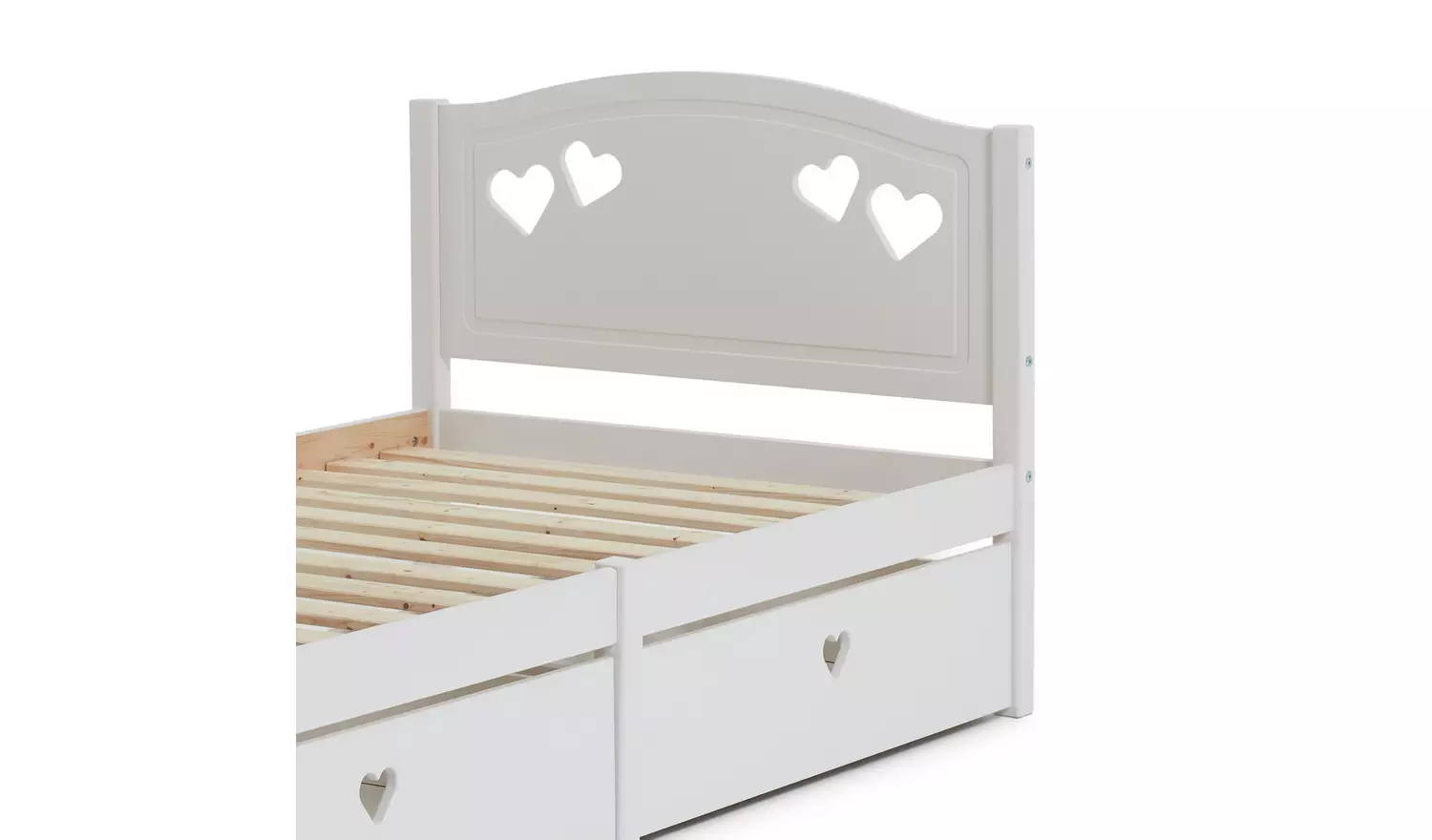 Argos Home Mia Single Bed Frame with 2 Drawers - White