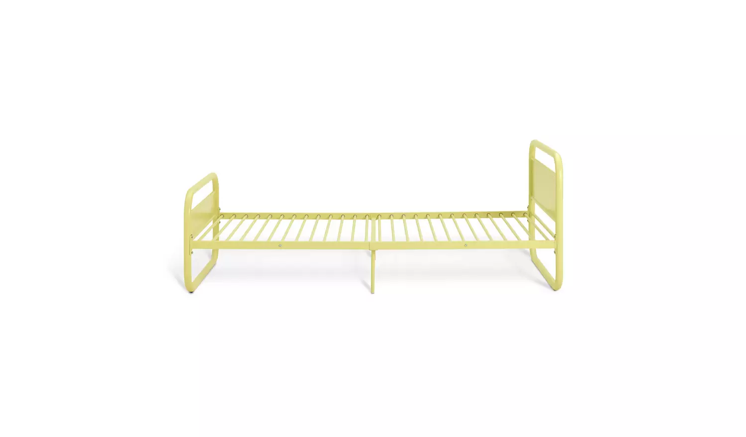 Habitat Kids Rory Curved Single Metal Bed Frame -Yellow