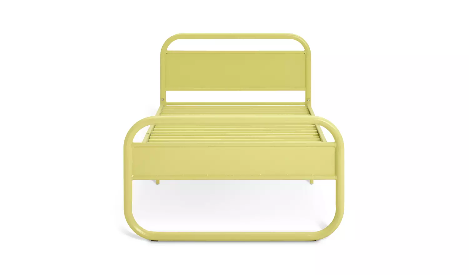 Habitat Kids Rory Curved Single Metal Bed Frame -Yellow
