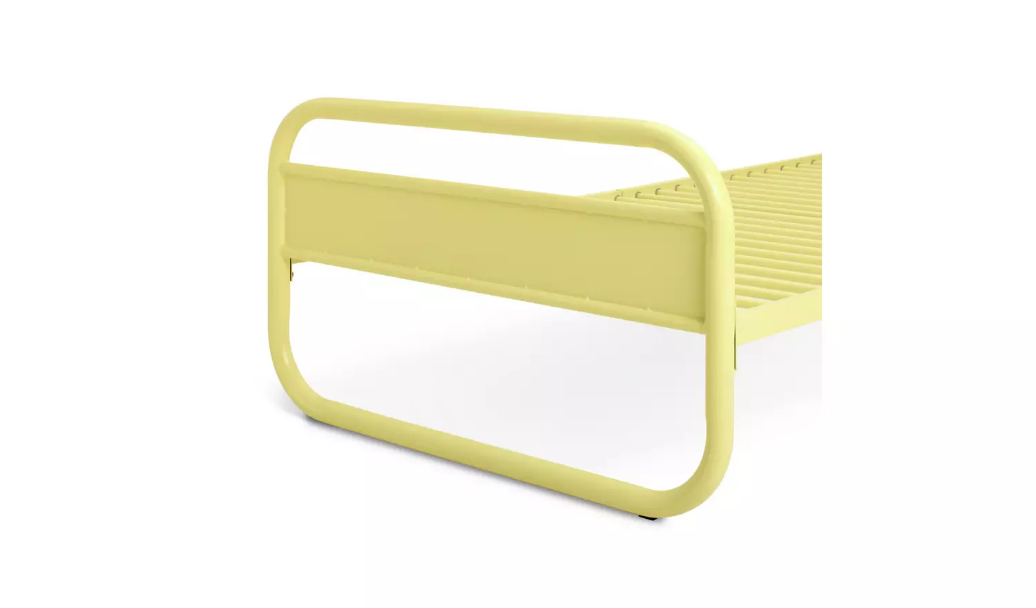 Habitat Kids Rory Curved Single Metal Bed Frame -Yellow