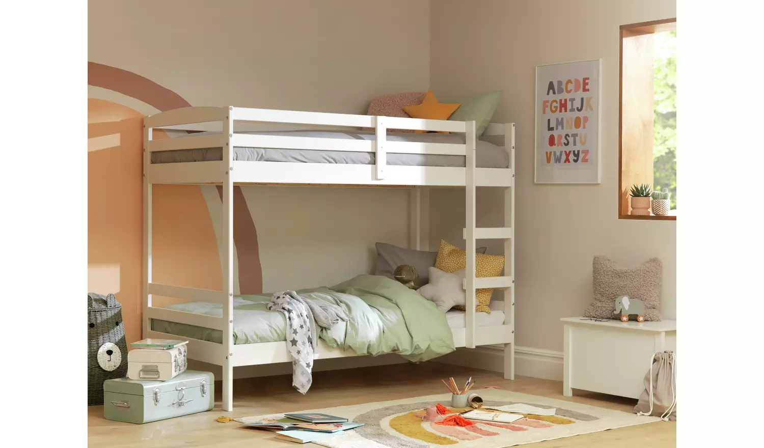 Argos Home Josie Single Bunk Bed Frame - White