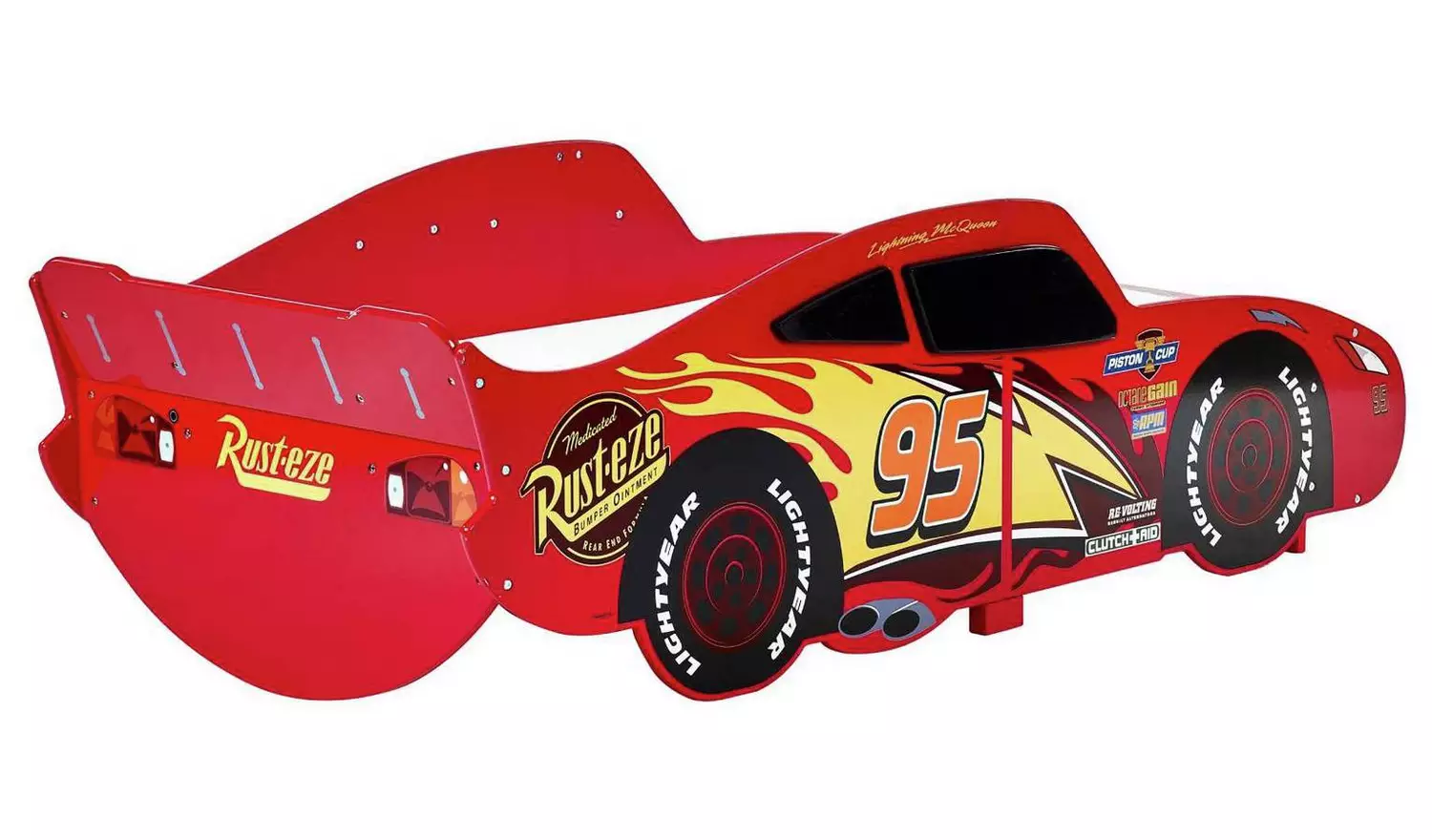 Disney Lightning McQueen Toddler Bed - Red