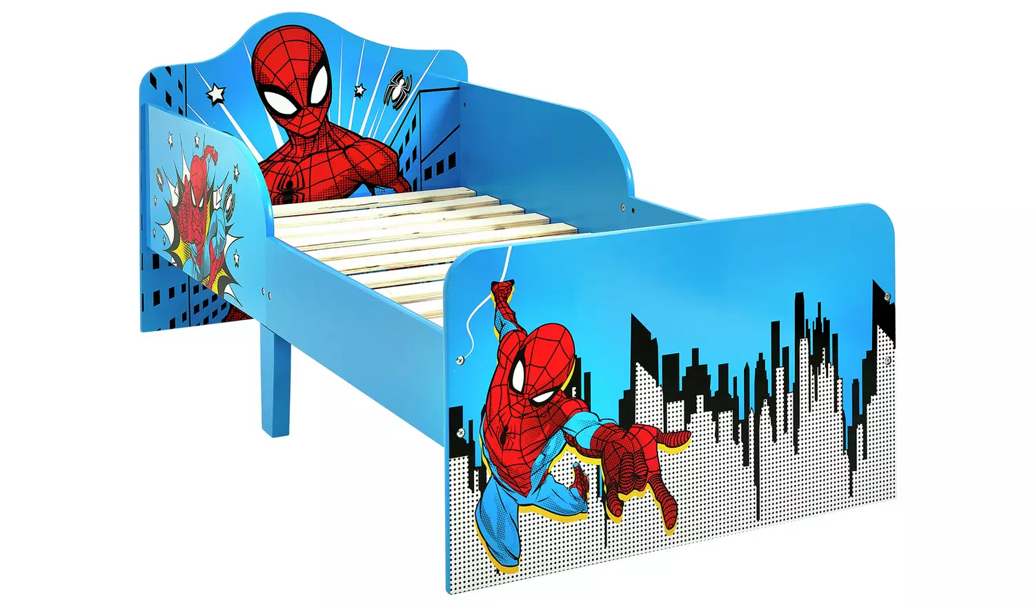 Disney Marvel Spiderman Toddler Bed - Blue