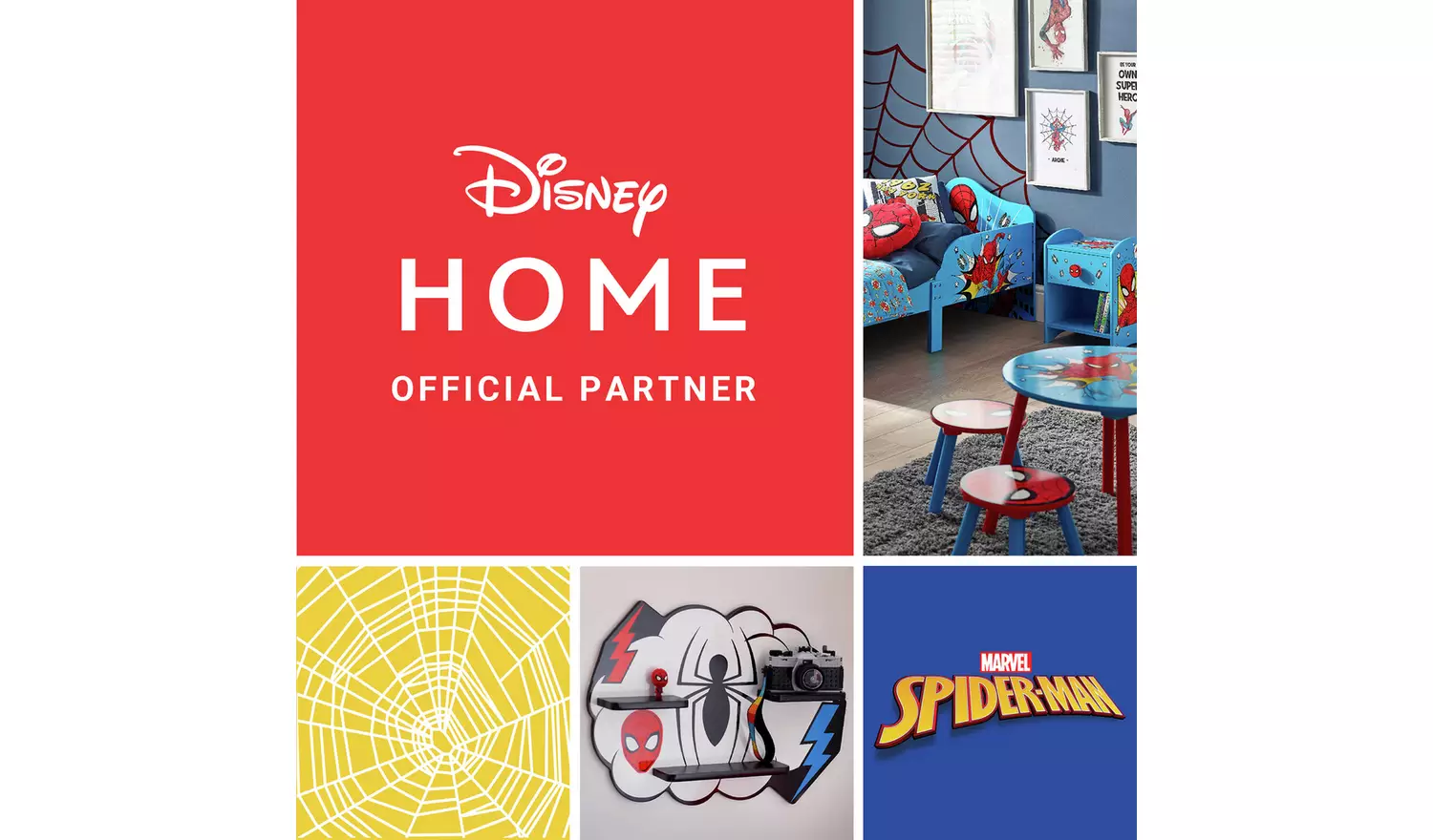 Disney Marvel Spiderman Toddler Bed - Blue