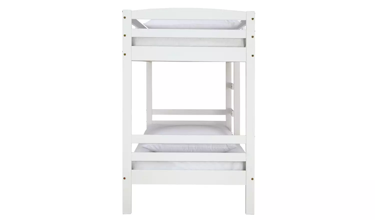 Argos Home Josie Shorty Bunk Bed & 2 Kids Mattresses - White