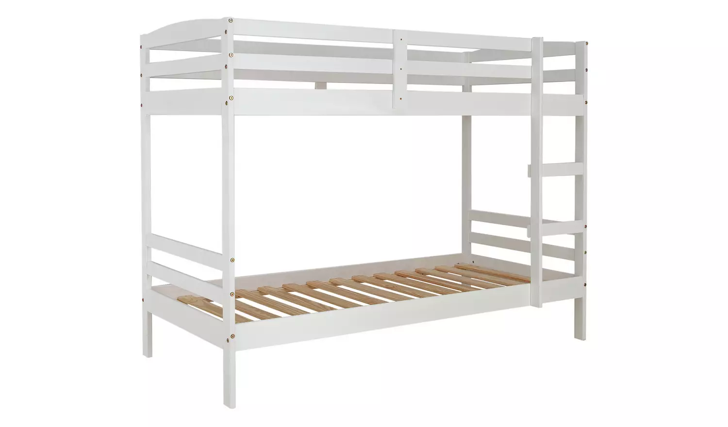 Argos Home Josie Shorty Bunk Bed & 2 Kids Mattresses - White