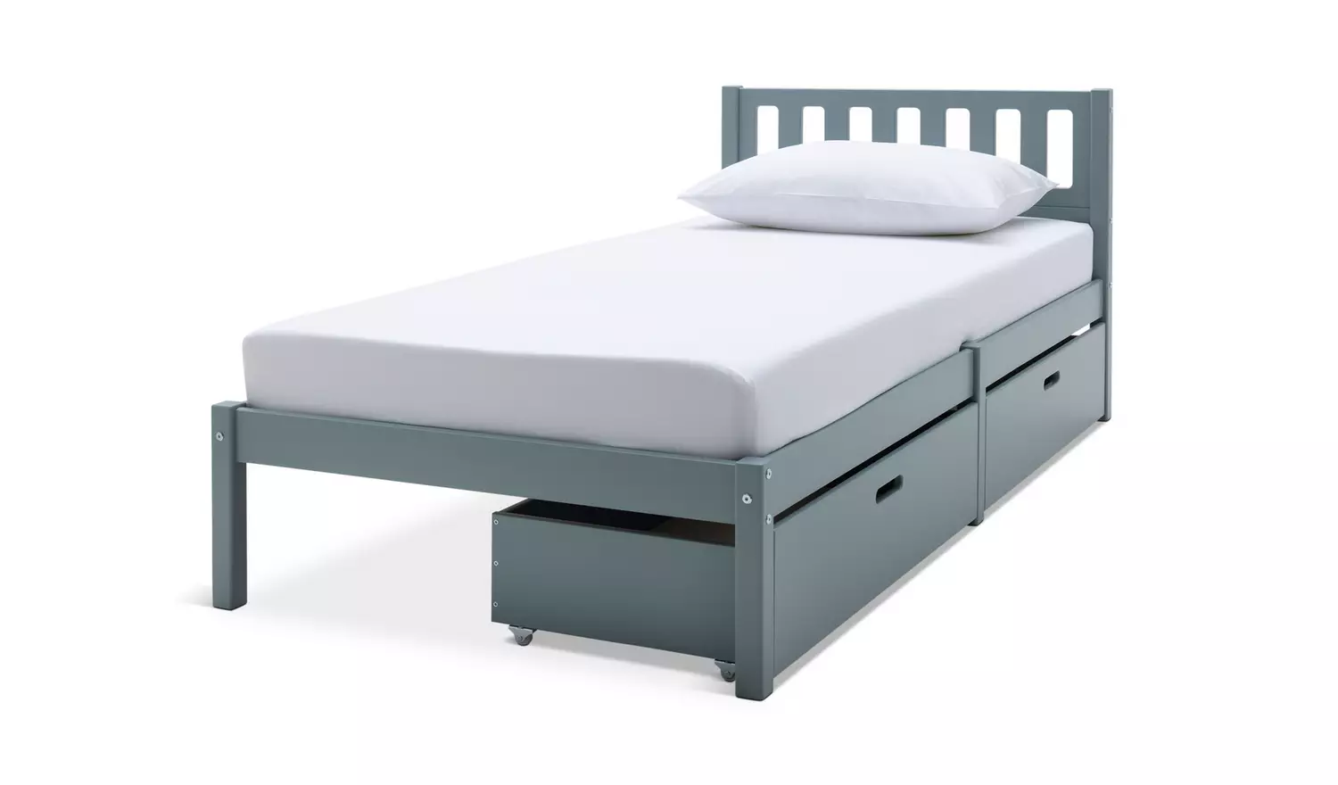 Habitat Ronnie Single Bed Frame and Drawer - Duck Egg Blue