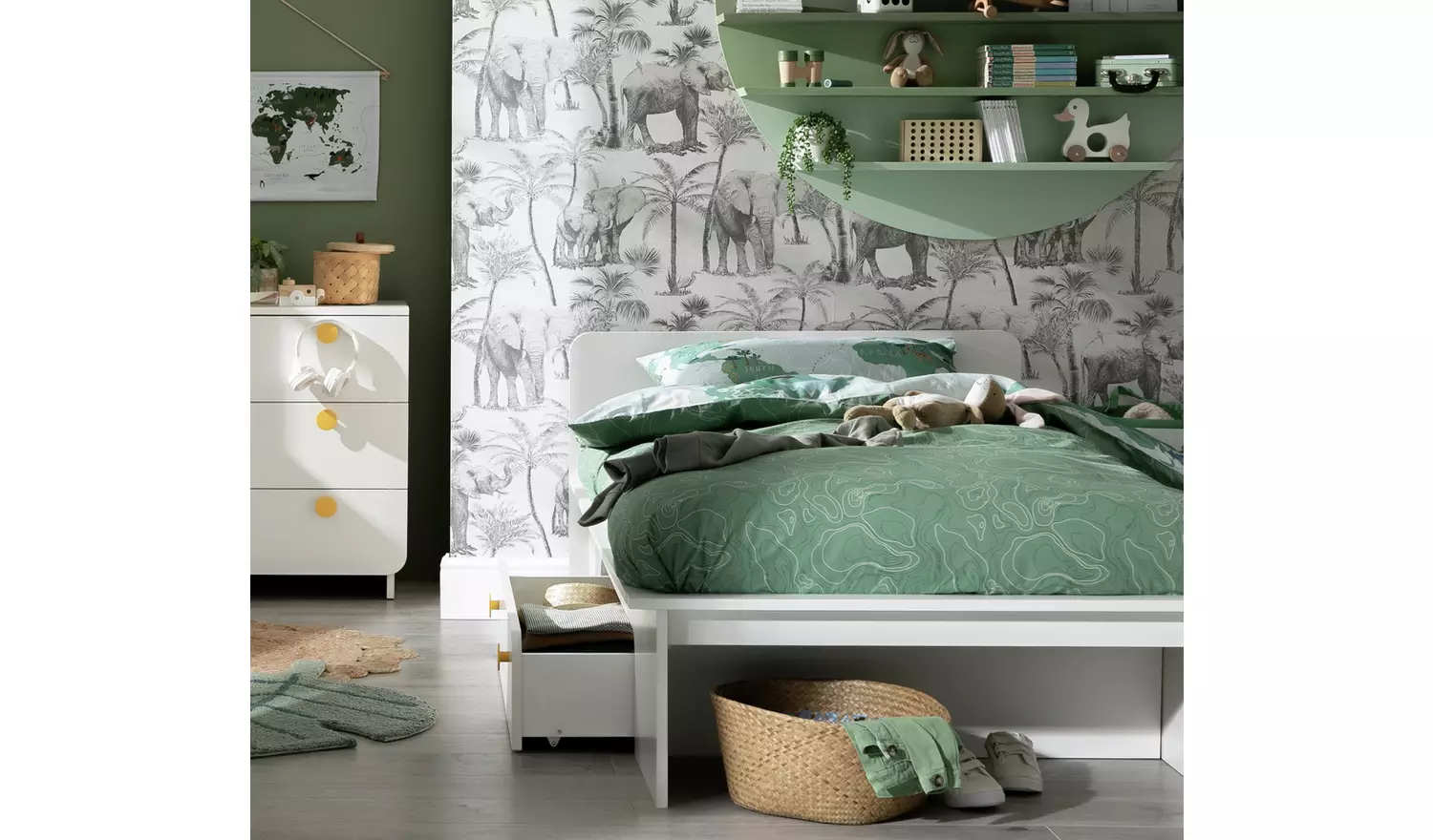 Habitat Rudi Single Storage Bed Frame - White