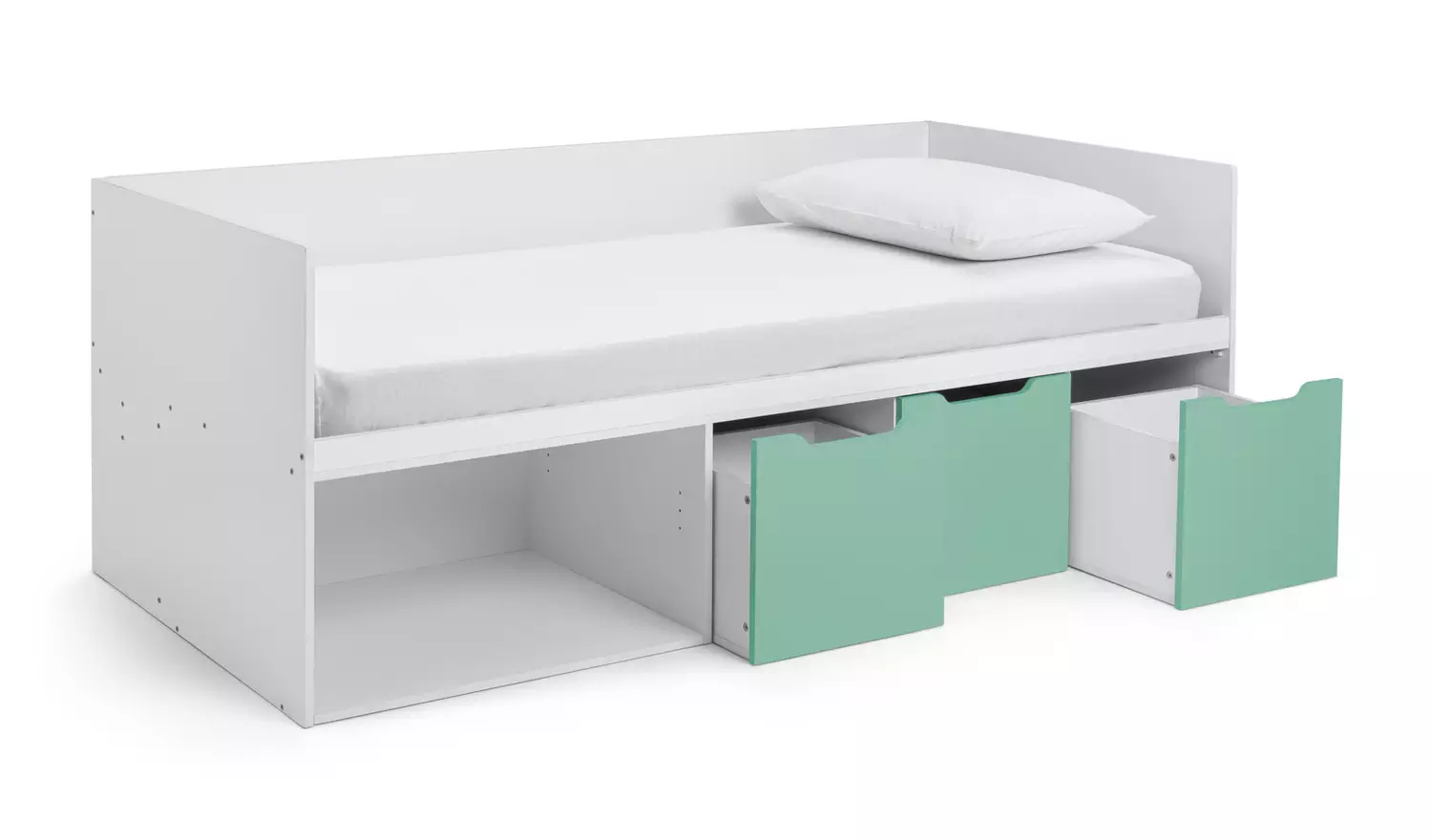 Habitat Jude Storage Cabin Bed - White And Green