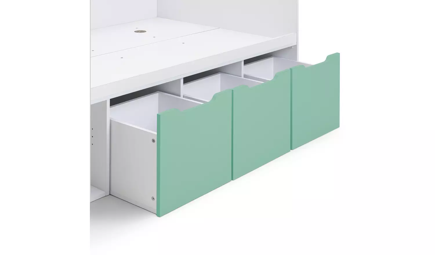Habitat Jude Storage Cabin Bed - White And Green