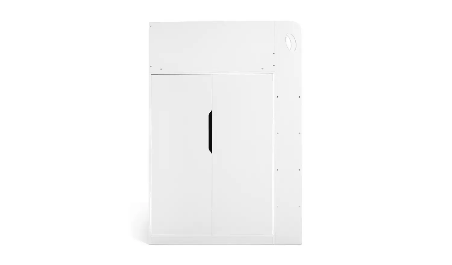 Habitat Jude High Sleeper Bed with Wardrobe & Mattress-White