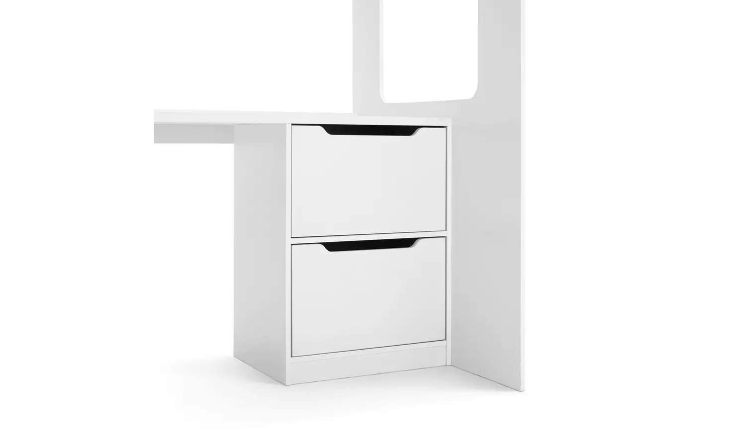 Habitat Jude High Sleeper Bed with Wardrobe & Mattress-White