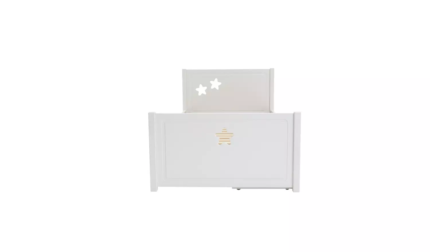 Habitat Stars Single Bed and Kids Mattress - White