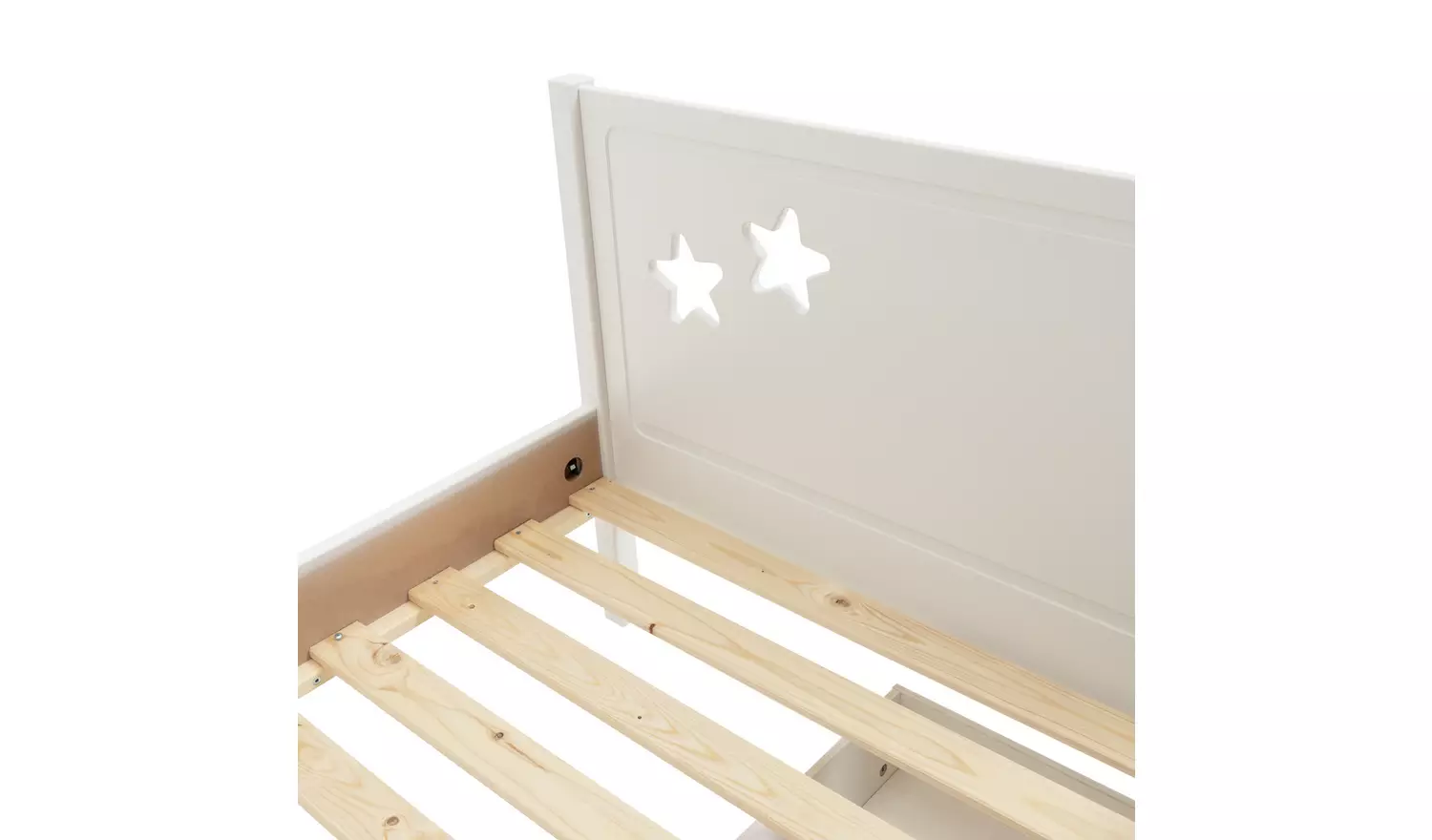 Habitat Stars Single Bed and Kids Mattress - White