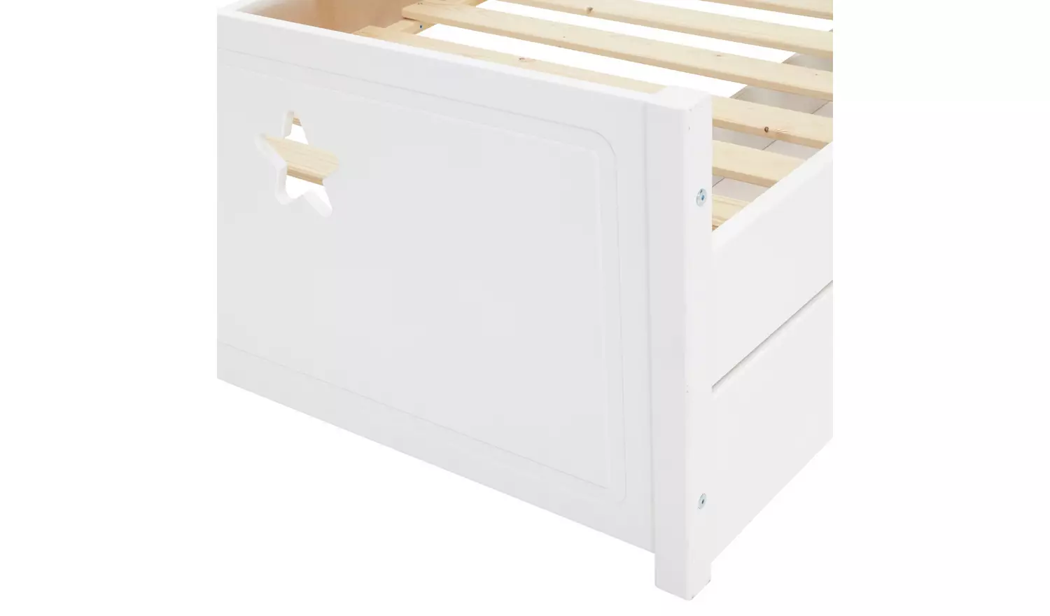 Habitat Stars Single Bed and Kids Mattress - White