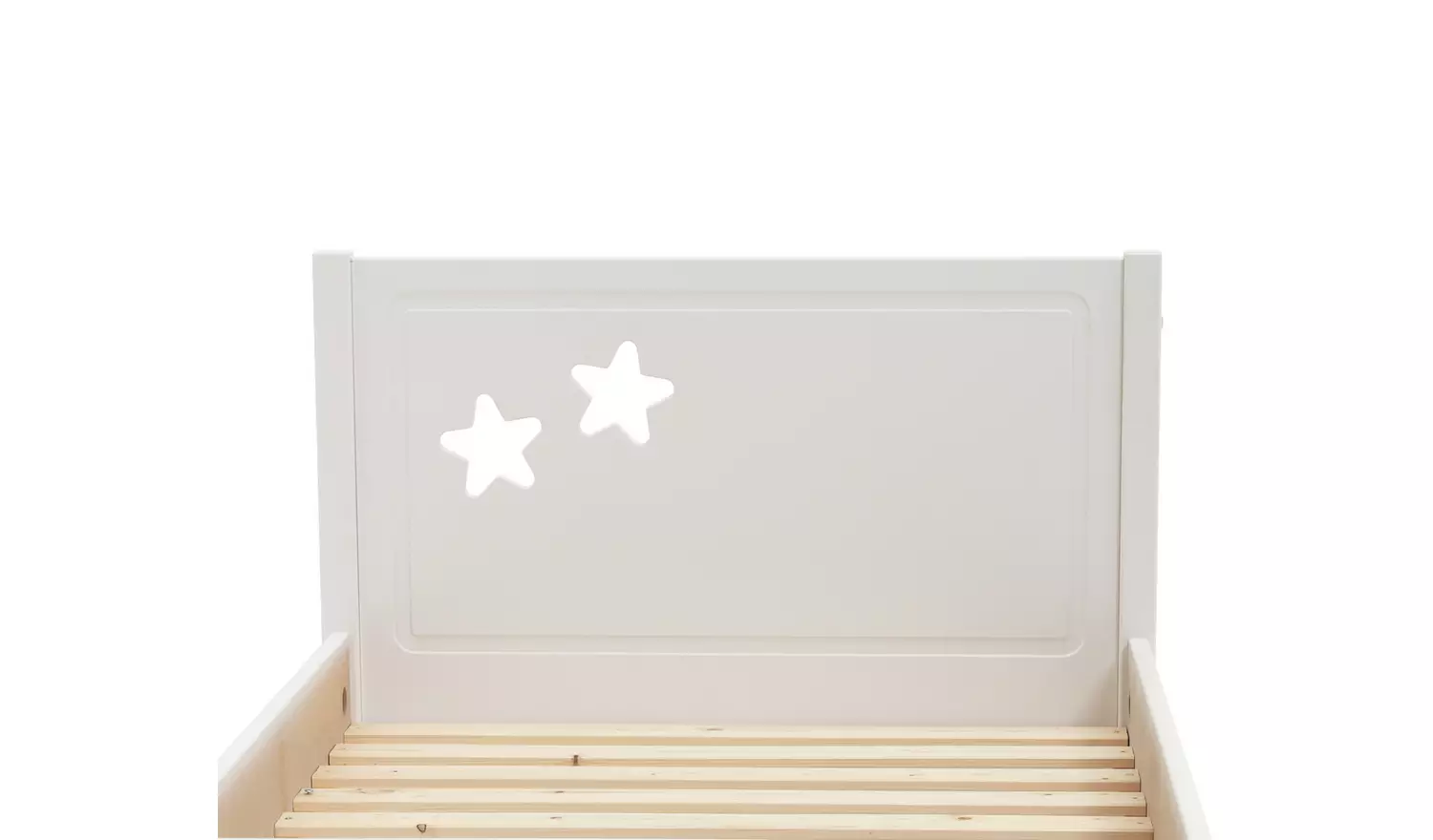 Habitat Stars Single Bed and Kids Mattress - White