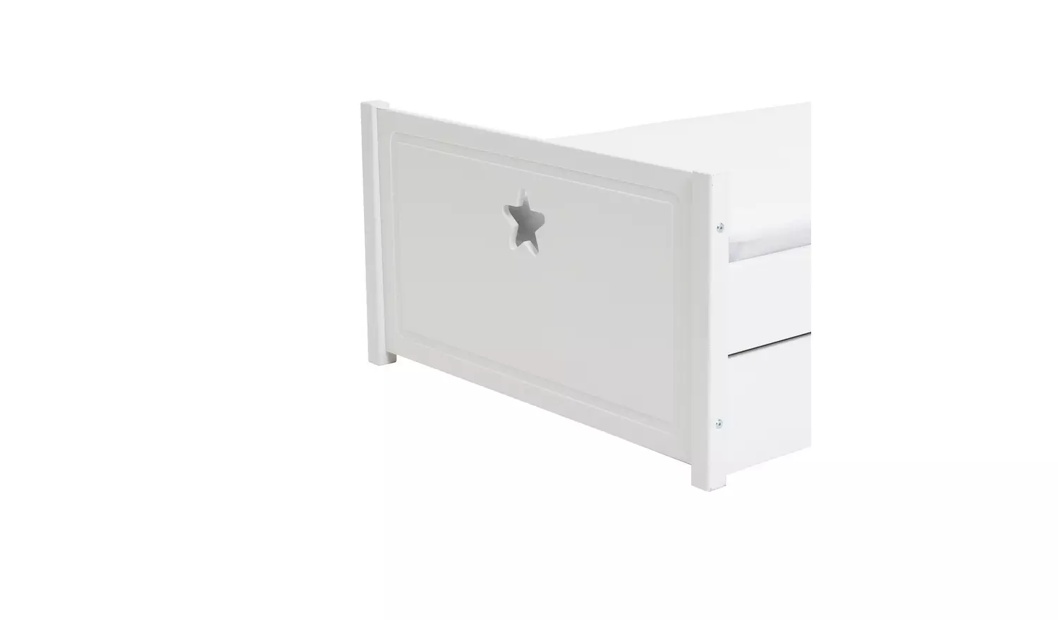 Habitat Stars Single Bed and Kids Mattress - White