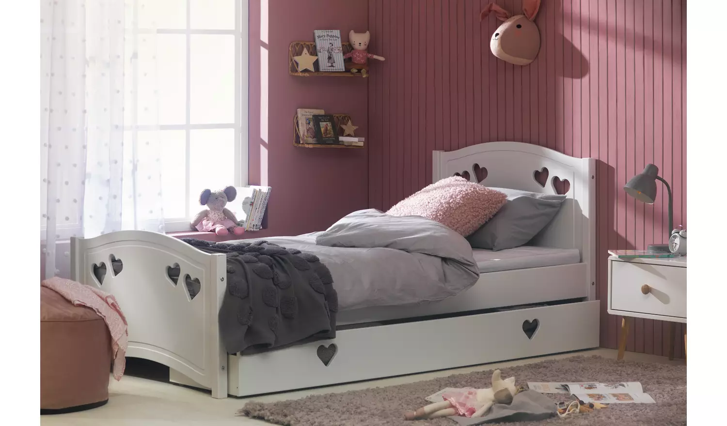 Argos Home Mia Single Bed and Mattress - White