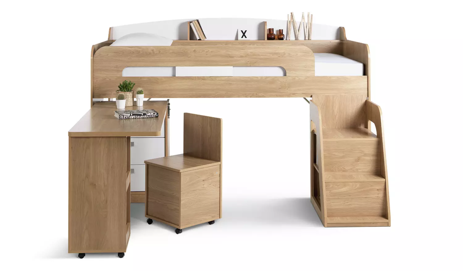 Habitat Ultimate Storage Mid Sleeper Bed Frame - Beech