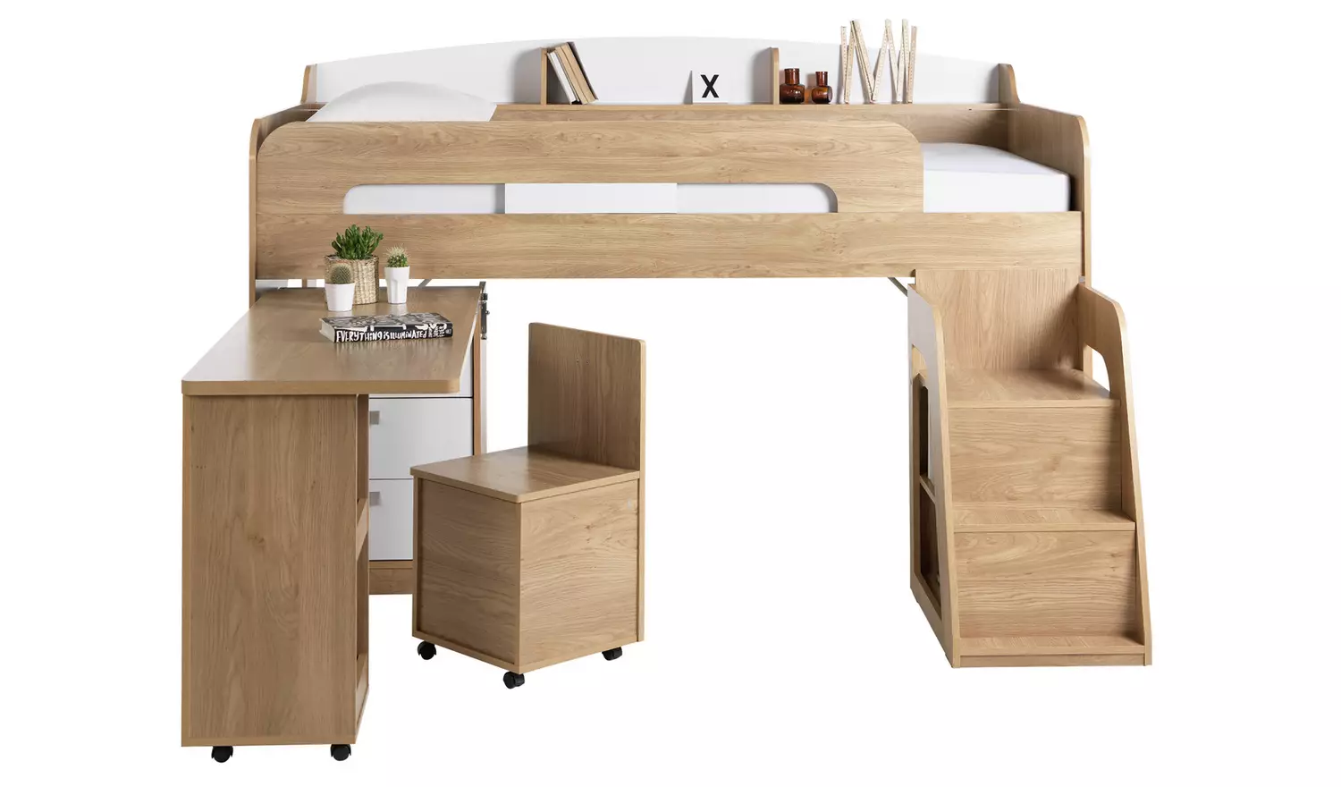 Habitat Ultimate Storage Mid Sleeper Bed Frame - Beech