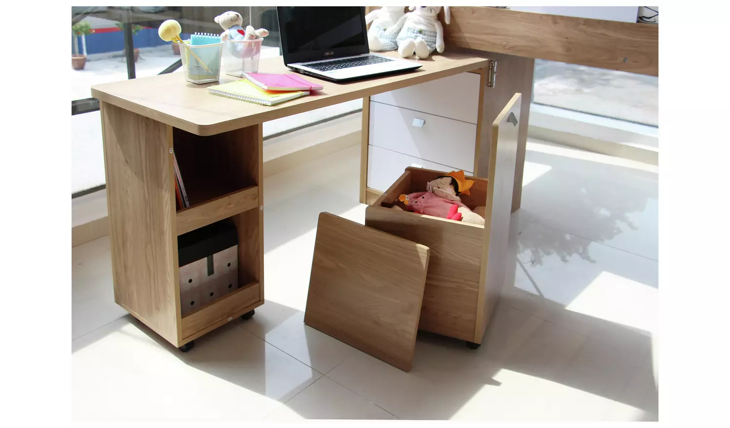 Habitat Ultimate Storage Mid Sleeper Bed Frame - Beech