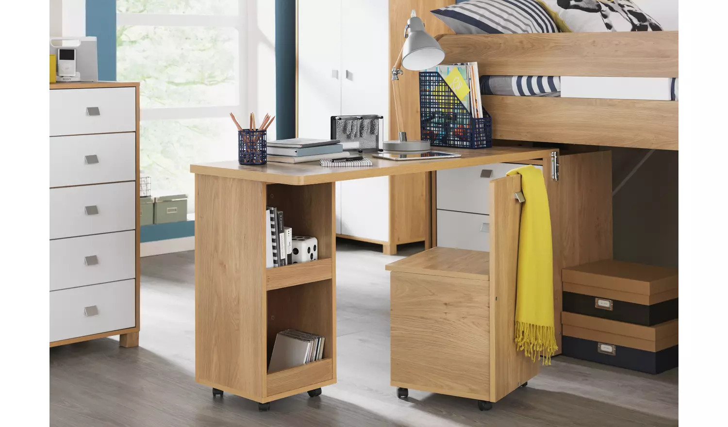 Habitat Ultimate Storage Mid Sleeper Bed Frame - Beech